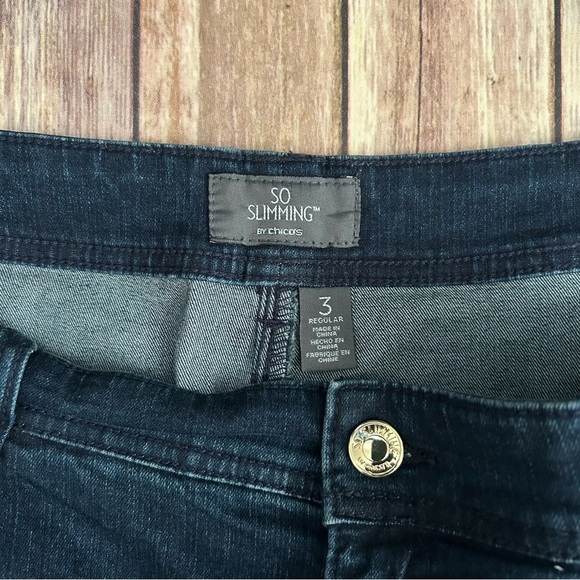 Chico's So Slimming Dark Indigo Jeans - Picture 4 of 6